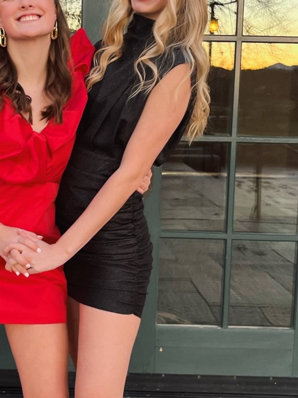 Line & Dot Black Shimmer dress